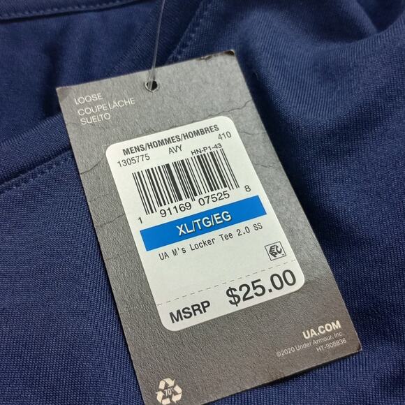 Under Armour Locker Tee 2.0 XL Team CT Lacrosse Shirt - Picture 4 of 7